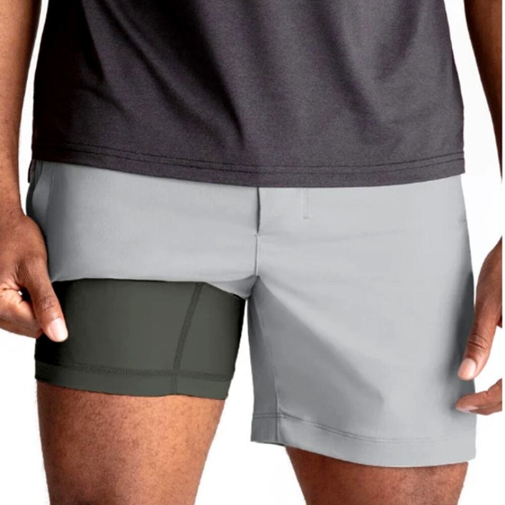 Birddogs The Second Winds Khaki Shorts w/ Liner Light Gray Size M